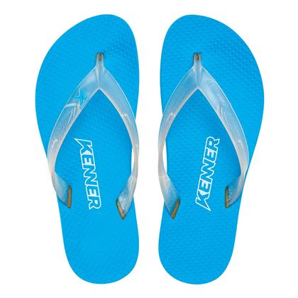 Chinelo Casual Azul Kenner Masculino 38 CRISTAL/AZUL TURQUESA/BRANCO