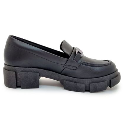 Sapato Mocassim Quiz Feminino Preto 37 PRETO.