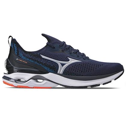 Tênis Mizuno Wave Mirai 6 Marinho e Prata Masculino 38 MARINHO/PRATA