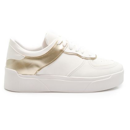 Tênis Branco M Shuz Metal Feminino 35 BRANCO/OFF WHITE