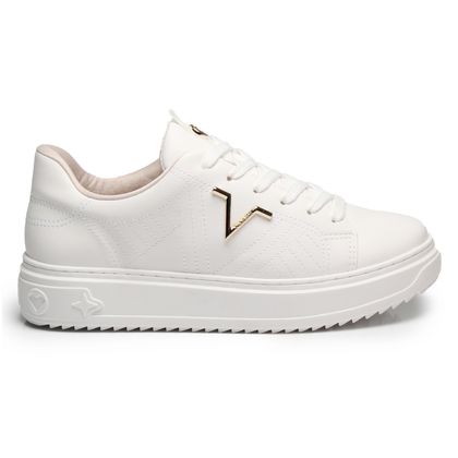 Tênis Flatform Via Marte Napa Branco Feminino 34 Branco