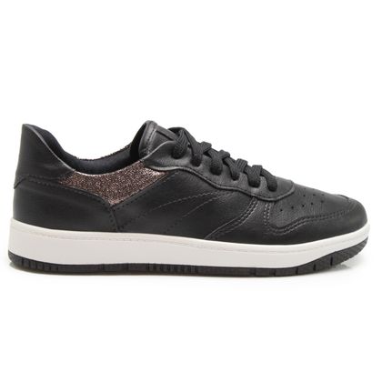 Tênis M Shuz Brilho Casual Feminino 34 PRETO/STELL PEWTER