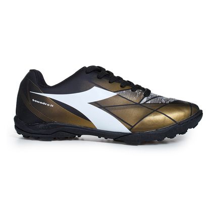 Chuteira Society Diadora Squadra II França Preto e Dourado Masculino 38 PRETO/DOURADO/BRANCO