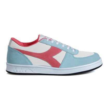 Tênis Lifestyle Diadora Hi-playmaker SD Branco e Azul Unissex 39 BRANCO/AZUL/ROSE