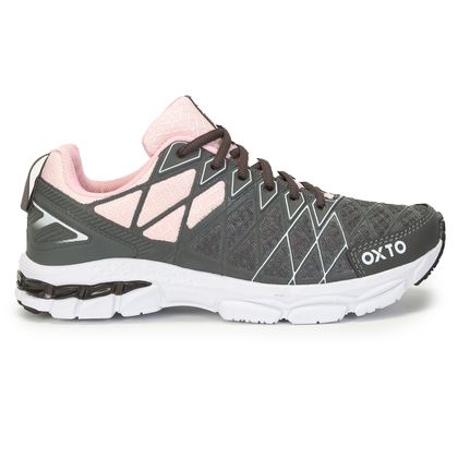 Tênis Esportivo Oxto Asteroide Cinza Feminino 34 CINZA/ROSA