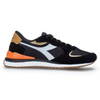 Tênis Diadora Milano Preto e Laranja 35 PRETO/BEGE/LARANJA/NATURAL