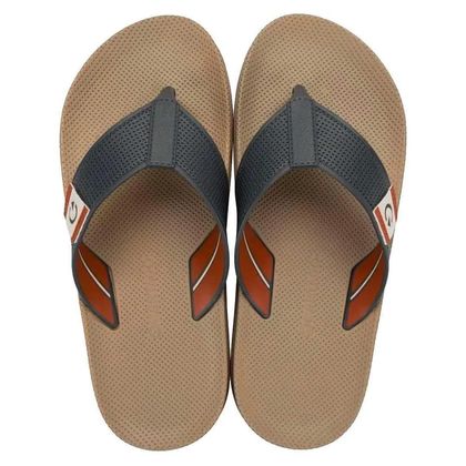 Chinelo Cinza Grendene Cartago Siena Masculino 37 BEGE/ CINZA / TELHA