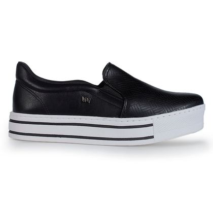 Tênis Slip On Flatform Via Marte Matelassê Preto 34 preto