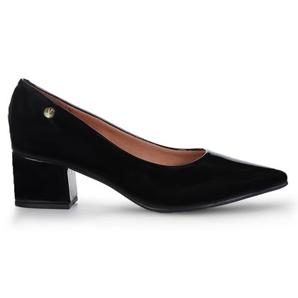 Sapato Scarpin Feminino Vizzano Verniz Elegante Preto 35 preto