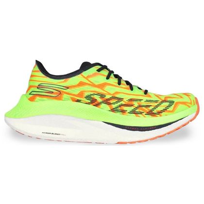 Tênis Skechers Go Run Speed Beast Masculino Verde e Laranja 40 VERDE/LARANJA/BRANCO