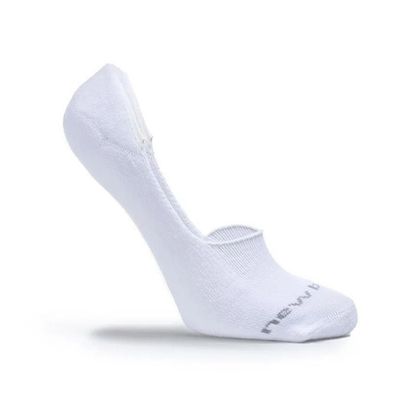 Meia Sapatilha Silicone New Balance Branco único BRANCO/CINZA