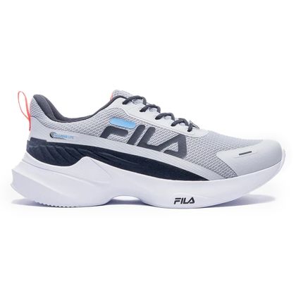 Tênis Esportivo Masculino Fila Progress Lite Prata e Preto 38 PRATA/PRETO/AZUL ESCURO