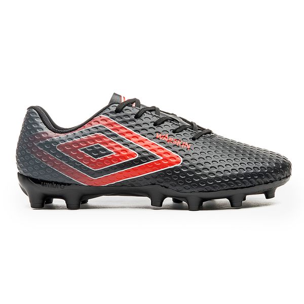 Chuteira-Masculina-Campo-Umbro-Preto-Vermelho