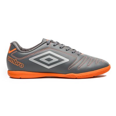 Chuteira-Masculina-Futsal-Umbro-Cinza-Laranja