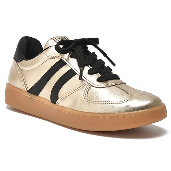 Tenis-Feminino-Casual-Metalizado-Via-Marte-Dourado-Preto