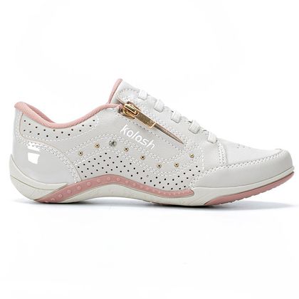 Tenis-Feminino-Detalhes-Ziper-Verniz-Kolosh-Creme