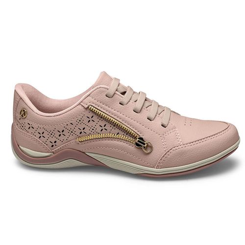 Tenis-Feminino-Casual-Recortes-Ziper-Kolosh-Rosa