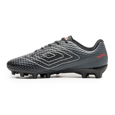 Chuteira-Masculina-Campo-Umbro-Preto-Vermelho