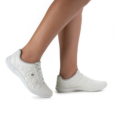 Tenis-Feminino-Casual-Elastico-Costura-Kolosh-Branco