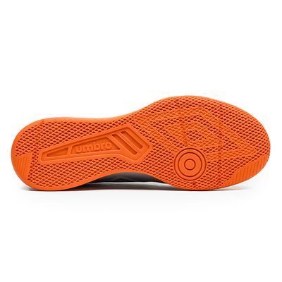 Chuteira-Masculina-Futsal-Umbro-Cinza-Laranja