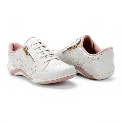 Tenis-Feminino-Detalhes-Ziper-Verniz-Kolosh-Creme