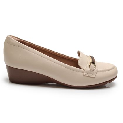 Sapato Mocassim Anabela Modare Creme 34 Creme