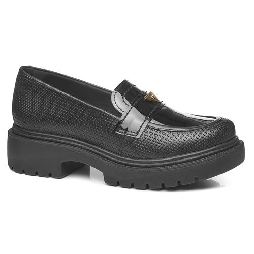 Sapato-Feminino-Mocassim-Verniz-Pegada-Preto