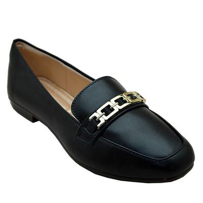 Sapato-Feminino-Mocassim-Metal-Light-Gel-Preto