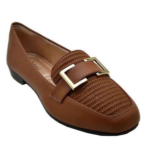 Sapato-Feminino-Mocassim-Fivela-Light-Gel-Caramelo