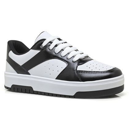 Tenis-Branco-e-Preto-Done-Head-Casual-Unissex