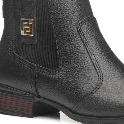 Bota-Feminina-Cano-Curto-Elastico-Metal-Pegada-Preto