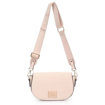 Bolsa Transversal WJ Monocolor Alça Logo Feminina único Off White