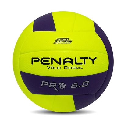 Bola de Vôlei Penalty 6.0 Pro Amarelo e Roxo único AMARELO/ROXO/PRETO