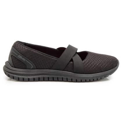 Tênis Preto Casual Activitta Lylon Feminino PRETO/PRETO 34