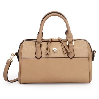 Bolsa WJ Baú Média Lezard Feminina único TAUPE