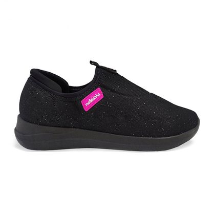 Tênis Preto Molekinha Slip On Infantil 25 MULTI PRETO