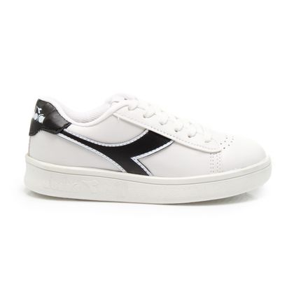 Tênis Diadora Centrale Jr Branco e Preto Infantil 36 BRANCO/PRETO