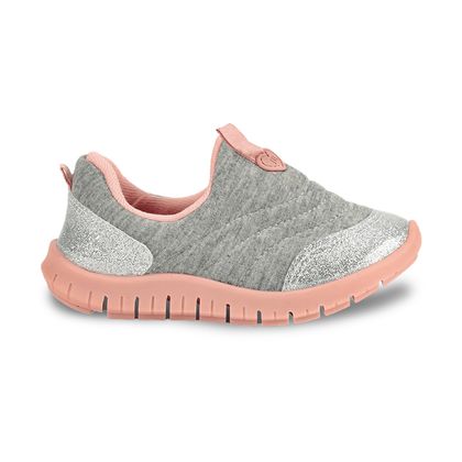 Tênis Cinza Molekinha Slip On Infantil 25 CINZA/PRATA