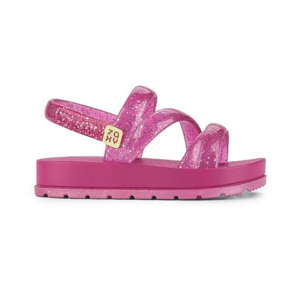 Sandália Papete Rosa Pitaya Grendene kids Glitter Baby Zaxy Infantil ROSA PITAYA 22