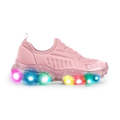 Tênis Iogurte Bibi Slip On Luzes Juvenil 25 IOGURTE