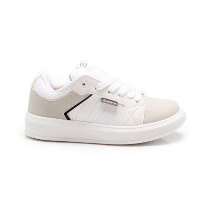 Tênis Branco Novopé Nobuk Juvenil 28 BRANCO/BRANCO