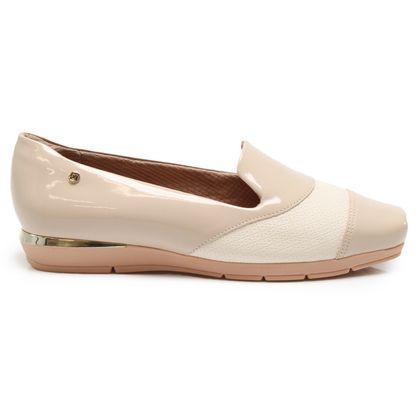 Sapato Loafer Piccadilly Fernanda Marfim Verniz Feminino 39 MARFIM/OFF WHITE