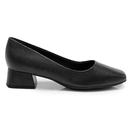 Scarpin Preto Piccadilly Tati Salto Médio Feminino 39 preto