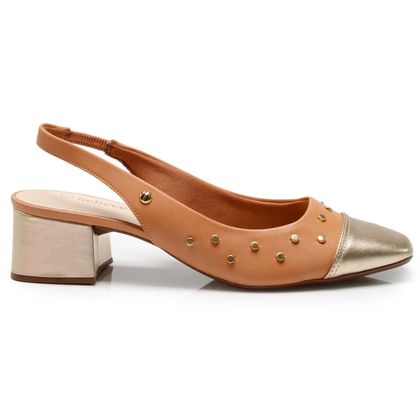 Sapato Slingback Bebecê Sparks Bico Verniz 37 NOZ MOSCADA