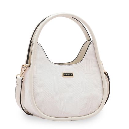 Bolsa de Ombro Feminina Chenson Mini Texturas único Off White