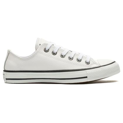 Tênis All Star Branco Chuck Taylor Branco Unissex 33 BRANCO/PRETO/BRANCO