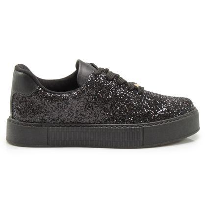 Tênis Vizzano Preto Maxxi Glitter Feminino 39 preto