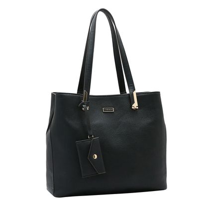 Bolsa de Ombro Feminina Chenson Duo Color único preto