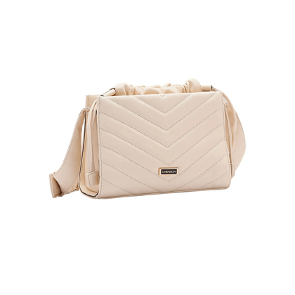 Bolsa Feminina Transversal Matelassê Chenson único Off White