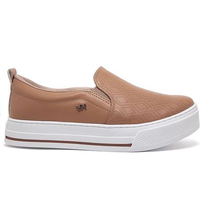 Tênis Feminino Via Marte Slip On Casual Pulse 39 MACADAMIA